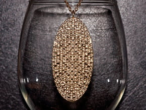 Texture #2 Pendant in Natural Brass