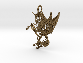 Chimera1a Pendant in Polished Bronze