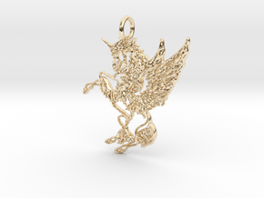 Chimera1a Pendant in 14K Yellow Gold