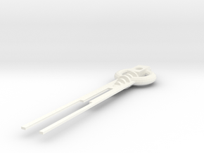 Sonic Sword .V2 in White Processed Versatile Plastic