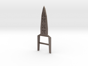 Katar in Polished Bronzed Silver Steel