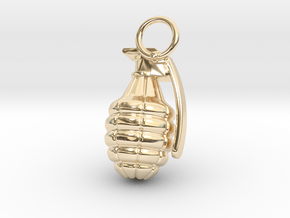 Booommm Keychain in 14k Gold Plated Brass