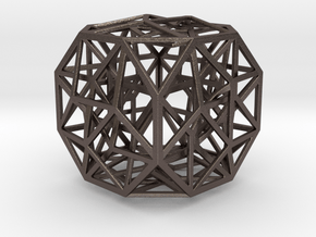 The Cosmic Cube 2.7" in Polished Bronzed Silver Steel