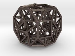 The Cosmic Cube 1.6" in Polished Bronzed Silver Steel