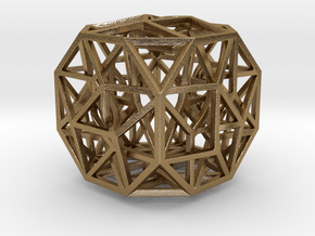 The Cosmic Cube 1.6" in Polished Gold Steel