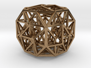 The Cosmic Cube 1.6" in Natural Brass