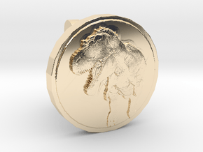 T-rex Cufflink in 14k Gold Plated Brass