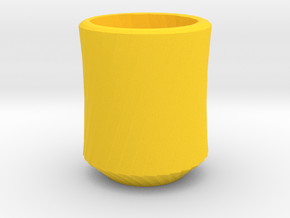 Simplecurve Cup in Yellow Processed Versatile Plastic