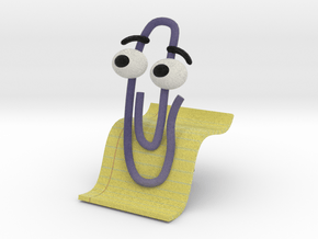 Clippy the paperclip in Full Color Sandstone