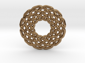 0510 Celtic Knotting - Circular Grid [12,3] in Natural Brass