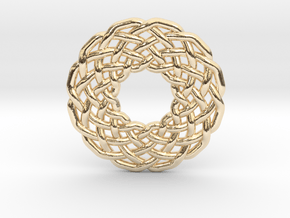 0510 Celtic Knotting - Circular Grid [12,3] in 14K Yellow Gold