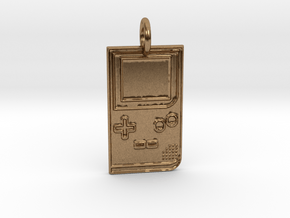 Game Boy 1989 Pendant in Natural Brass