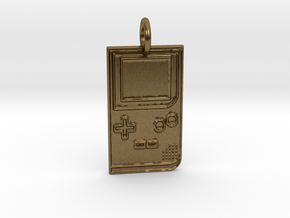 Game Boy 1989 Pendant in Natural Bronze