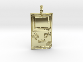 Game Boy 1989 Pendant in 18k Gold Plated Brass