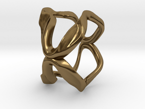 Mind generated ring - my idea of art in Polished Bronze: Medium