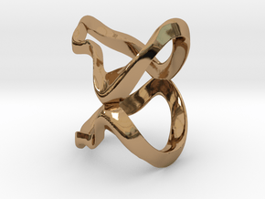 MG Ring in Polished Brass