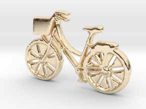 Bicycle No.1 Pendant and Keychain in 14K Yellow Gold