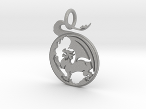 Dragon  Pendant and Keychain in Aluminum