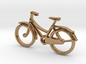 Bicycle No.2  Pendant and Keychain in Polished Brass