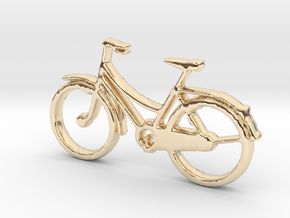 Bicycle No.2  Pendant and Keychain in 14K Yellow Gold