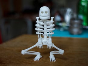 Cursed Skeleton in White Processed Versatile Plastic