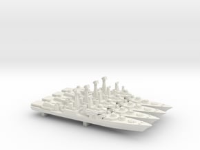 Udaloy I-class destroyer x 4, 1/2400 in White Natural Versatile Plastic