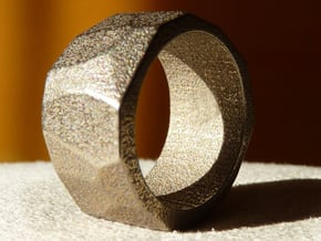 SURFACE MODULATION II (16.5 mm) in Polished Bronzed Silver Steel
