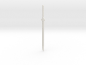 Scifi Sword in White Natural Versatile Plastic