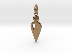 Pendant No. 4  in Natural Brass