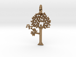 Tree No.2 Pendant in Natural Brass