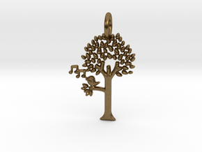 Tree No.2 Pendant in Natural Bronze