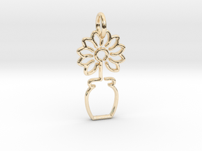 Tree No.3 Pendant in 14K Yellow Gold