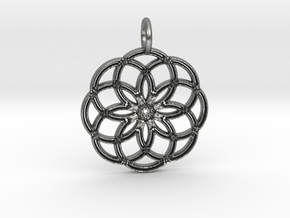 Pendant C# in Natural Silver