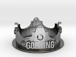 GodKING Crown - Pendant in Polished Silver