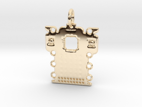 Electronics Pendant in 14K Yellow Gold