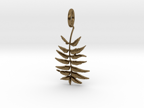 Leaves Pendant in Natural Bronze