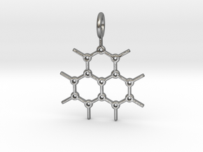 Chemical Pendant in Natural Silver