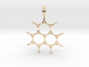 Chemical Pendant in 14K Yellow Gold