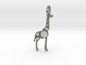 Giraffe Pendant in Natural Silver