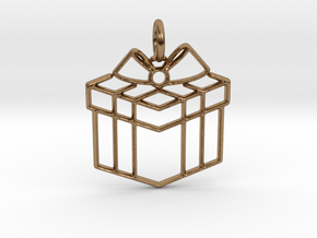 Present Pendant in Natural Brass