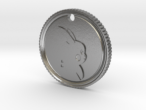 PokeCoin Medal in Natural Silver