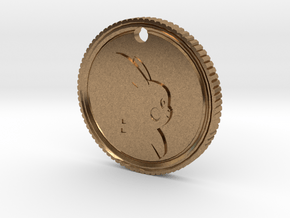 PokeCoin Medal in Natural Brass