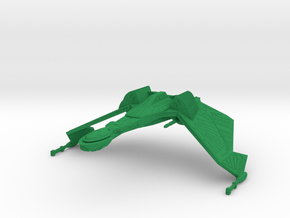 1/2500 QuD (Insurrection) Frigate - Attack mode in Green Processed Versatile Plastic