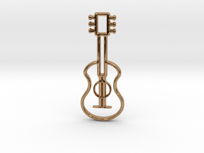 Guitar pendant in Polished Brass
