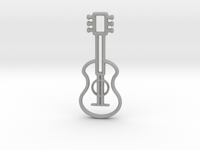 Guitar pendant in Aluminum
