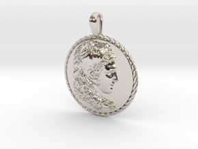 ALEXANDER THE GREAT as Heracles necklace pendant in Platinum