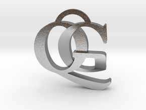 QG Keychain in Natural Silver