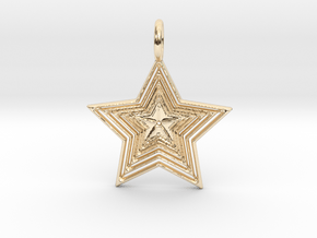 Star No.1 Pendant in 14K Yellow Gold