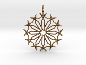 Star No.2 Pendant in Natural Brass