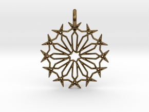 Star No.2 Pendant in Natural Bronze